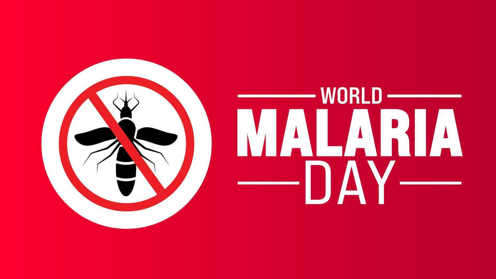 april värld malaria dag bakgrund mall. Semester begrepp. använda sig av till bakgrund, baner, plakat, kort, och affisch design mall med text inskrift och standard Färg. vektor illustration.