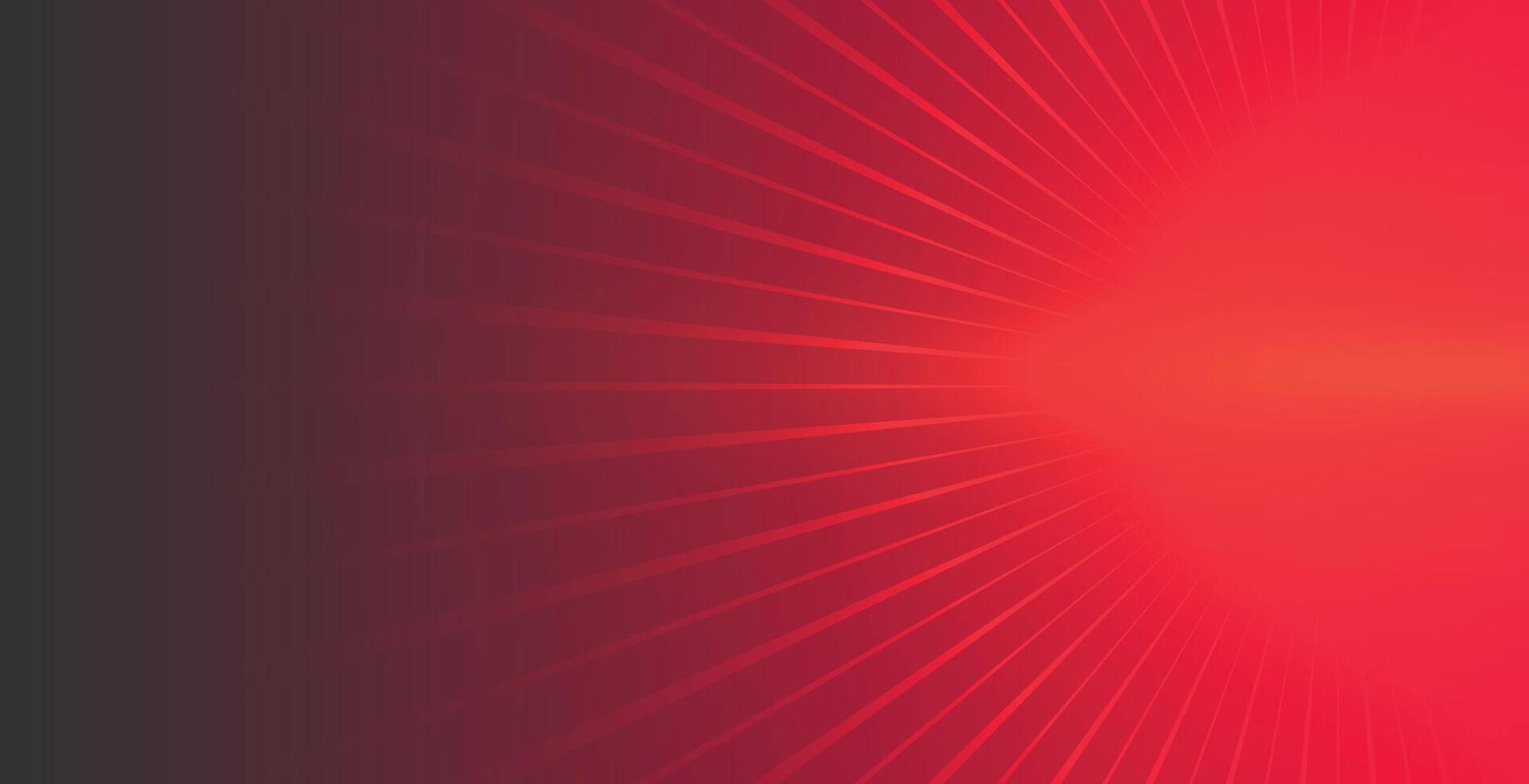 röd bakgrund med lysande strålar kommande ut vektor