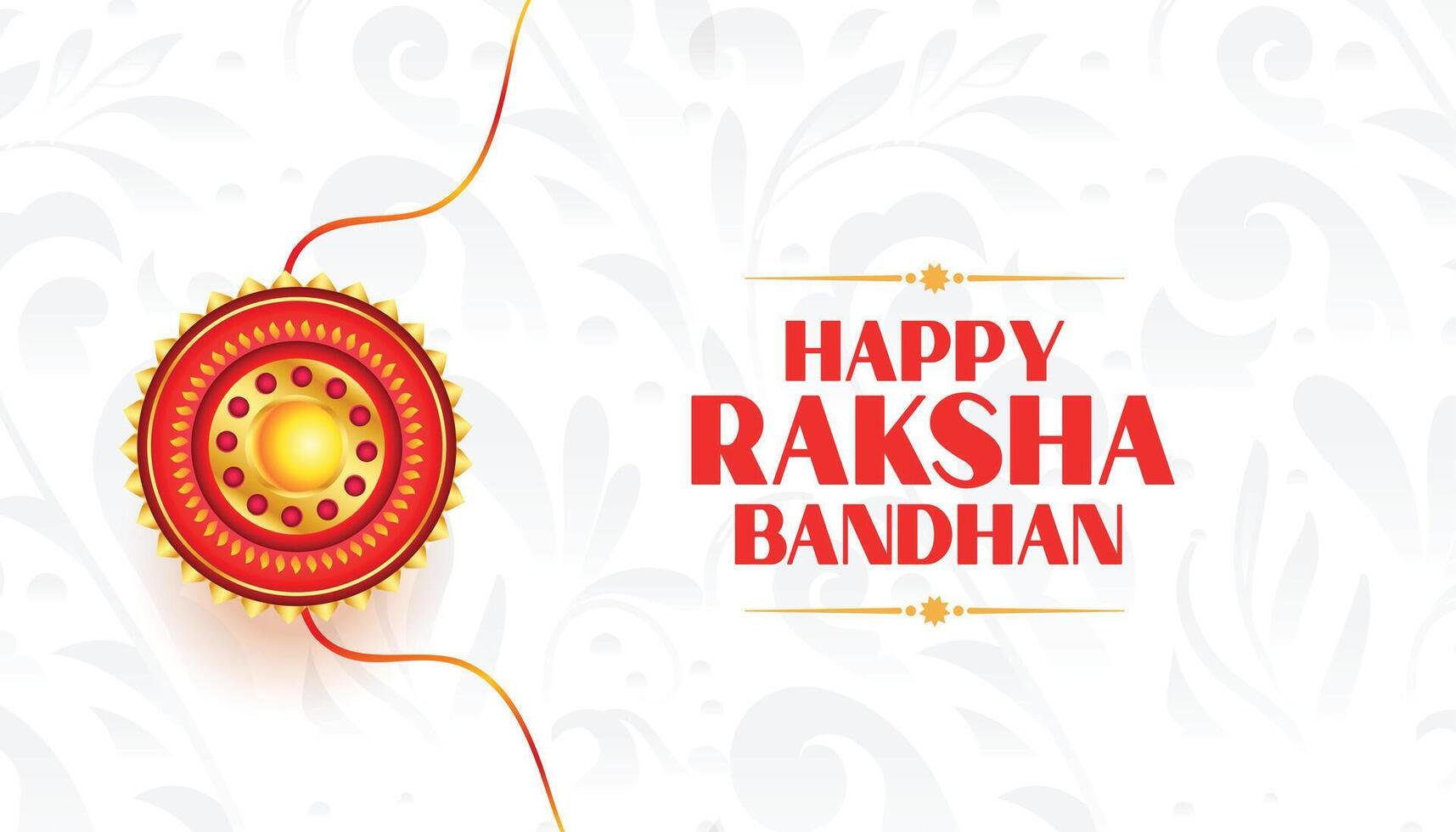 Hindu Kultur Raksha Bandhan Gelegenheit Banner im ethnisch Stil vektor