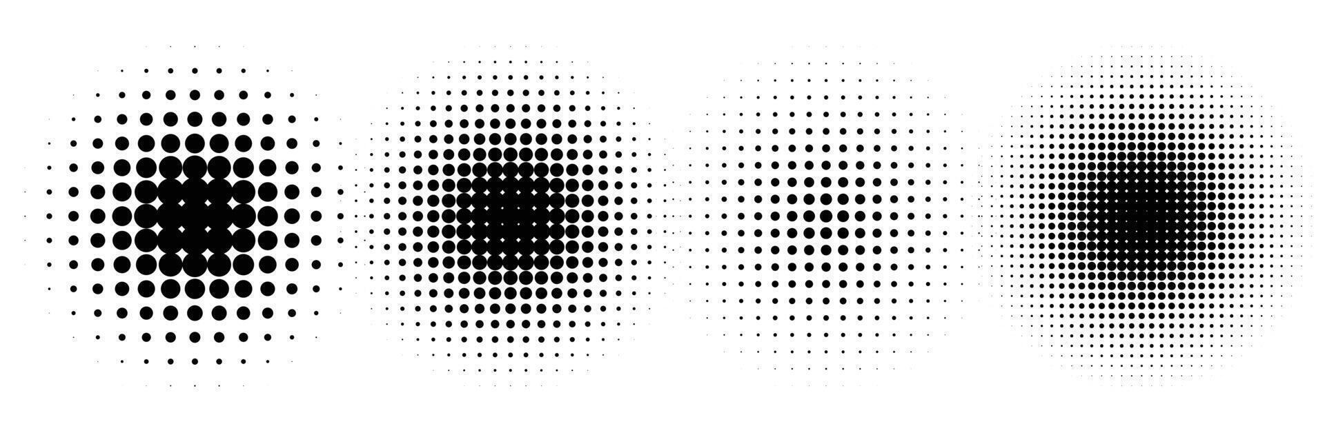 abstrakt Grunge Halbton Gitter Punkte Kreise Hintergrund Design vektor