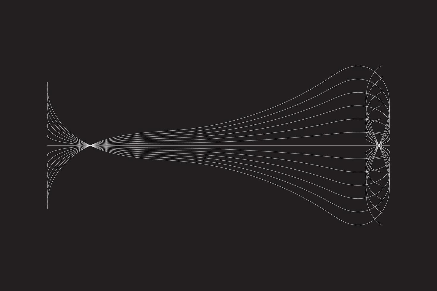 minimal abstrakt linje trogen tech bakgrund. vektor digital konst baner design