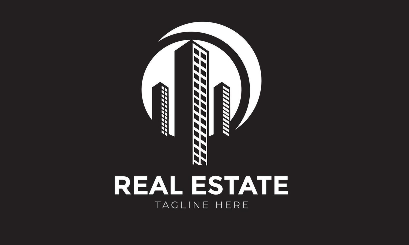 Logo Vorlage echt Anwesen, Wohnung, Haus, Vermietung, Geschäft. vektor