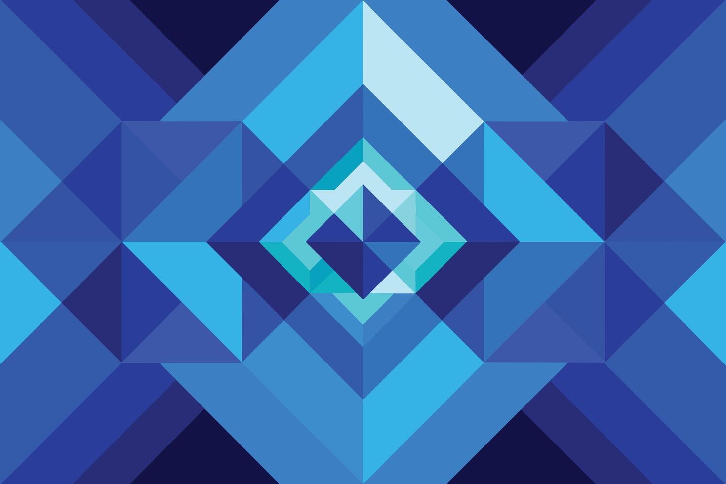 blauer geometrischer abstrakter Hintergrund vektor