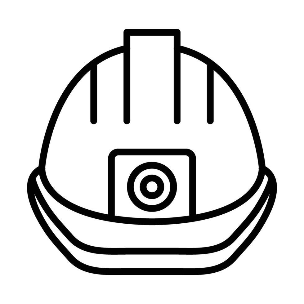 Schutzhelm-Vektor-Icon-Design vektor