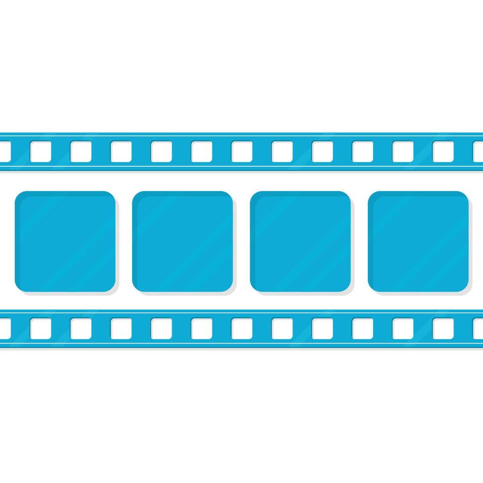 uppsättning av filma remsa ram ikon, vektor illustration
