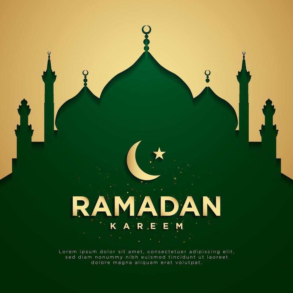 ramadan kareem bakgrundsdesign. vektor illustration.