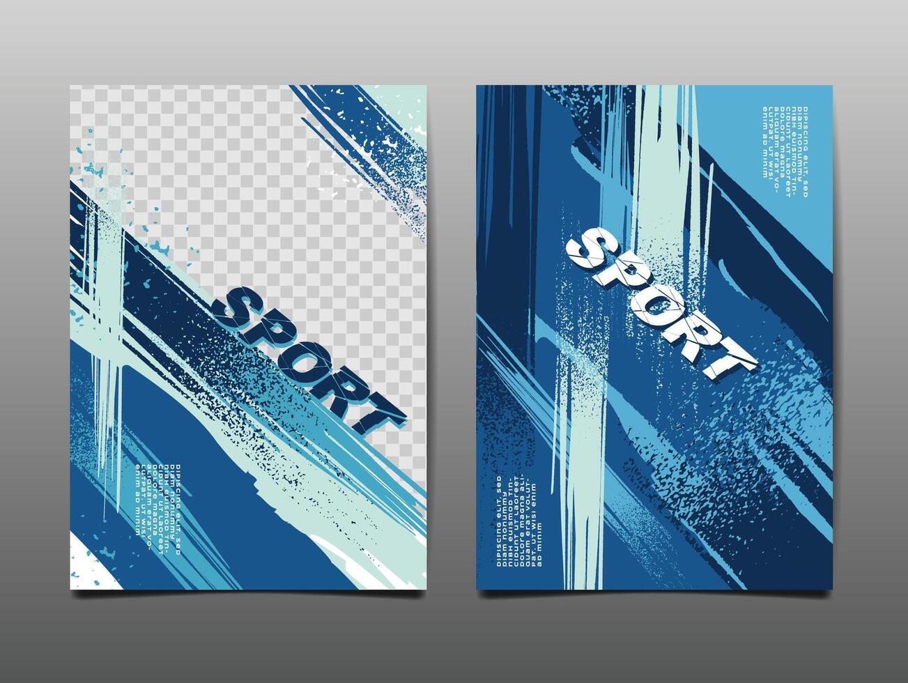 Sport Design Layout ,Vorlage Design, Sport Hintergrund, Blau Ton vektor