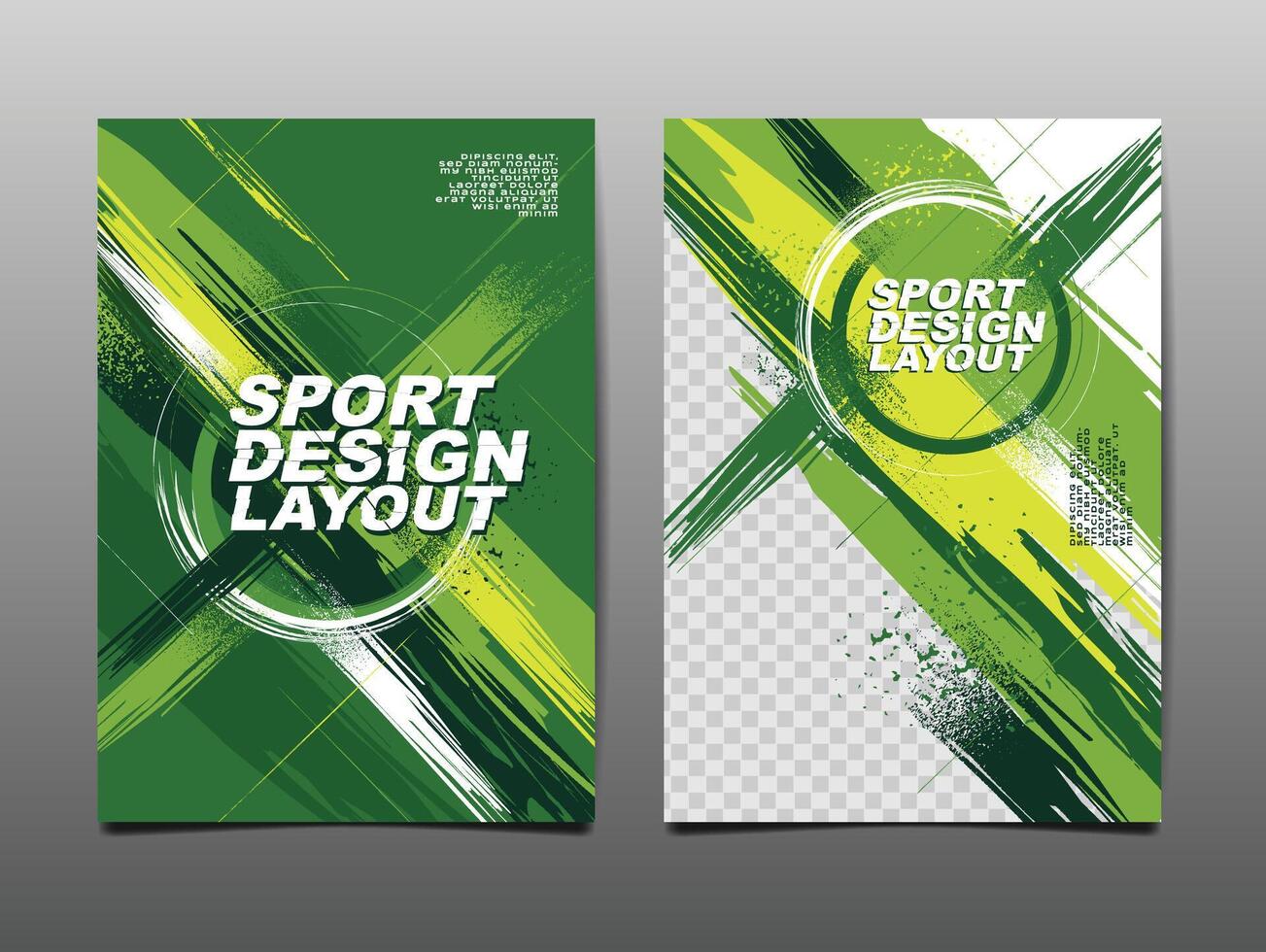 Sport Design Layout ,Vorlage Design, Sport Hintergrund, Grün Ton vektor