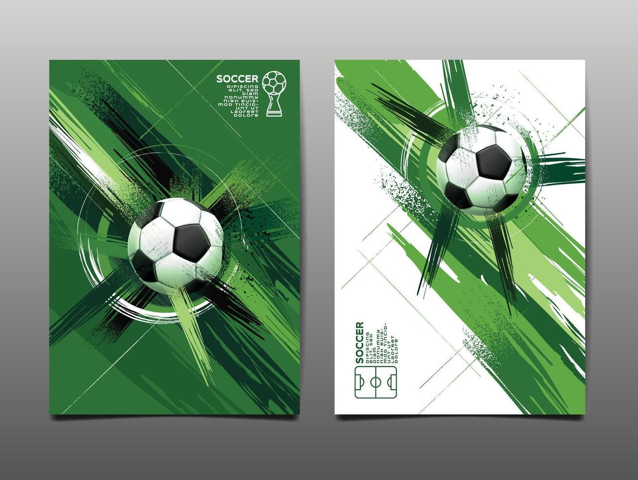 Fußball Vorlage Design , Fußball Banner, Sport Layout Design, skizzieren, Zeichnung, Vektor ,abstrakt Hintergrund