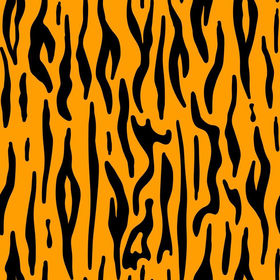 djur- hud, tiger Ränder sömlös mönster vektor illustration