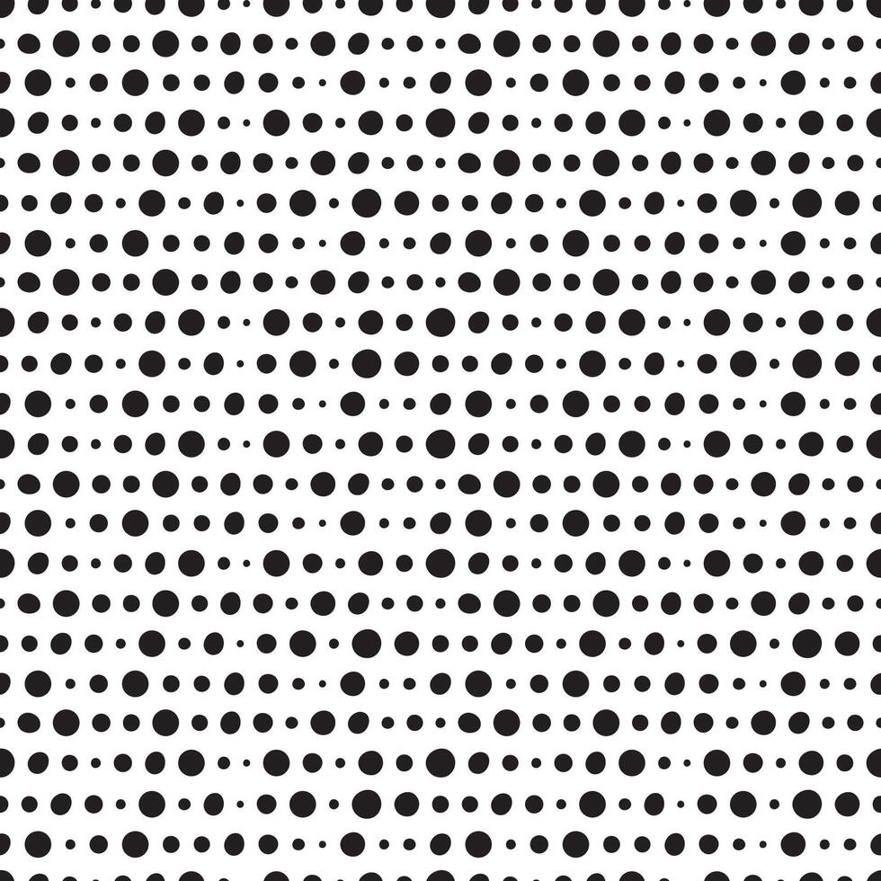 schwarz Punkte im Linien auf Weiß Hintergrund nahtlos Muster. einfach einfarbig Lager Vektor geeignet zum Drucken auf anders Oberflächen