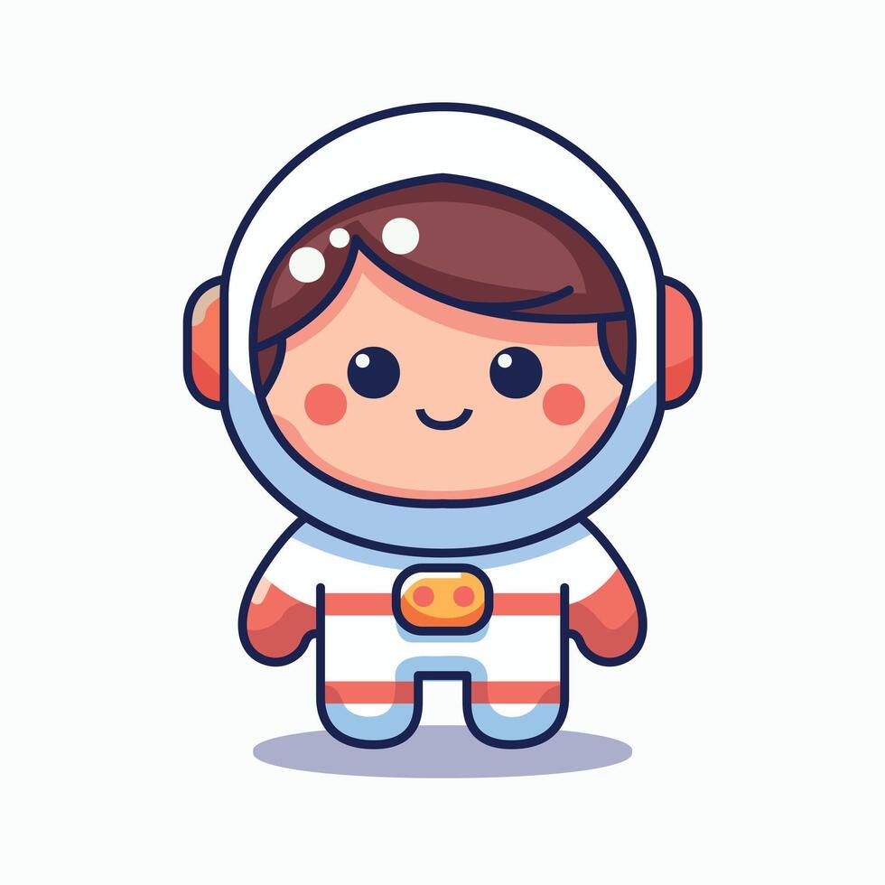 Astronauten-Cartoon-Vektor-Symbol-Illustration vektor