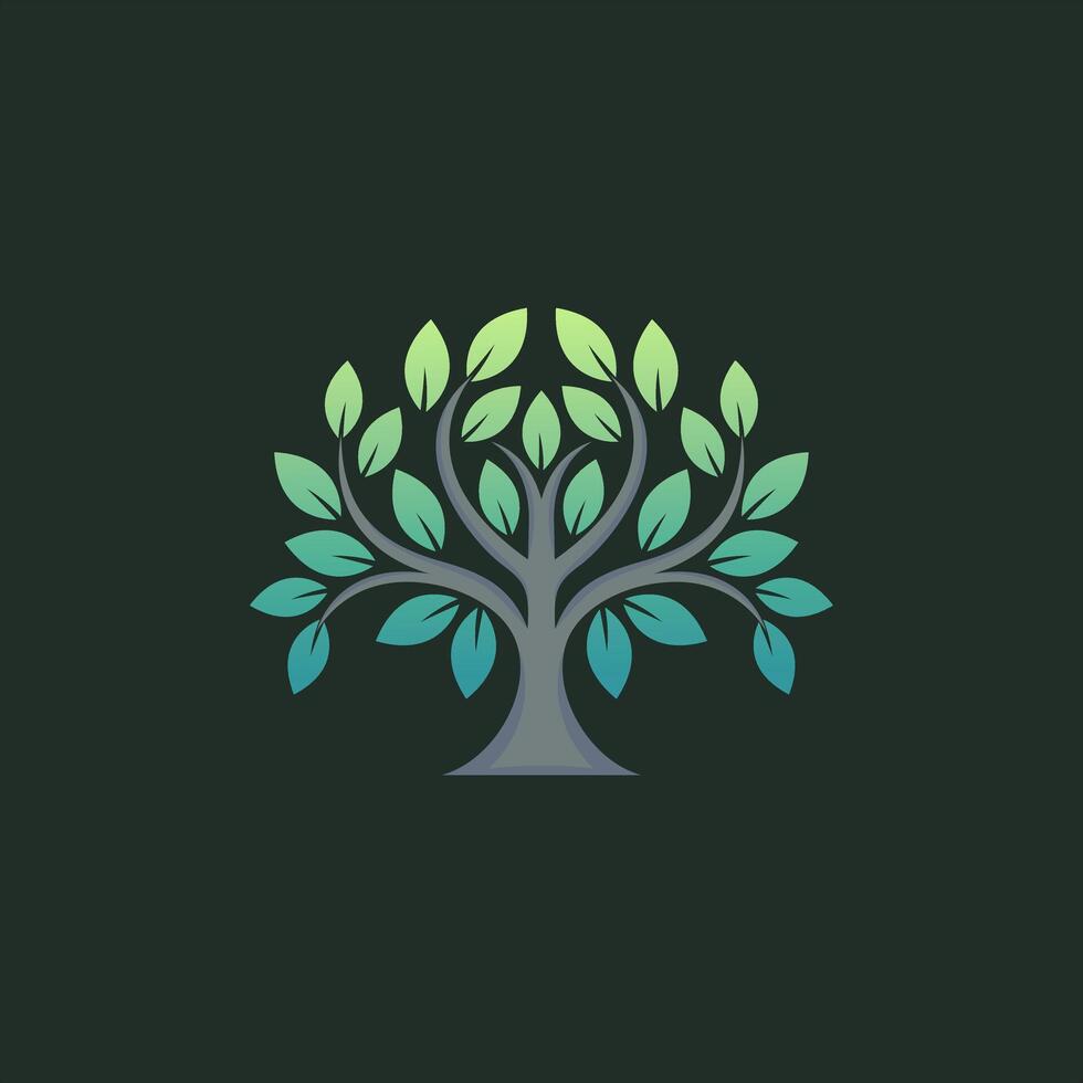Banyan Baum Logo Vektor Design