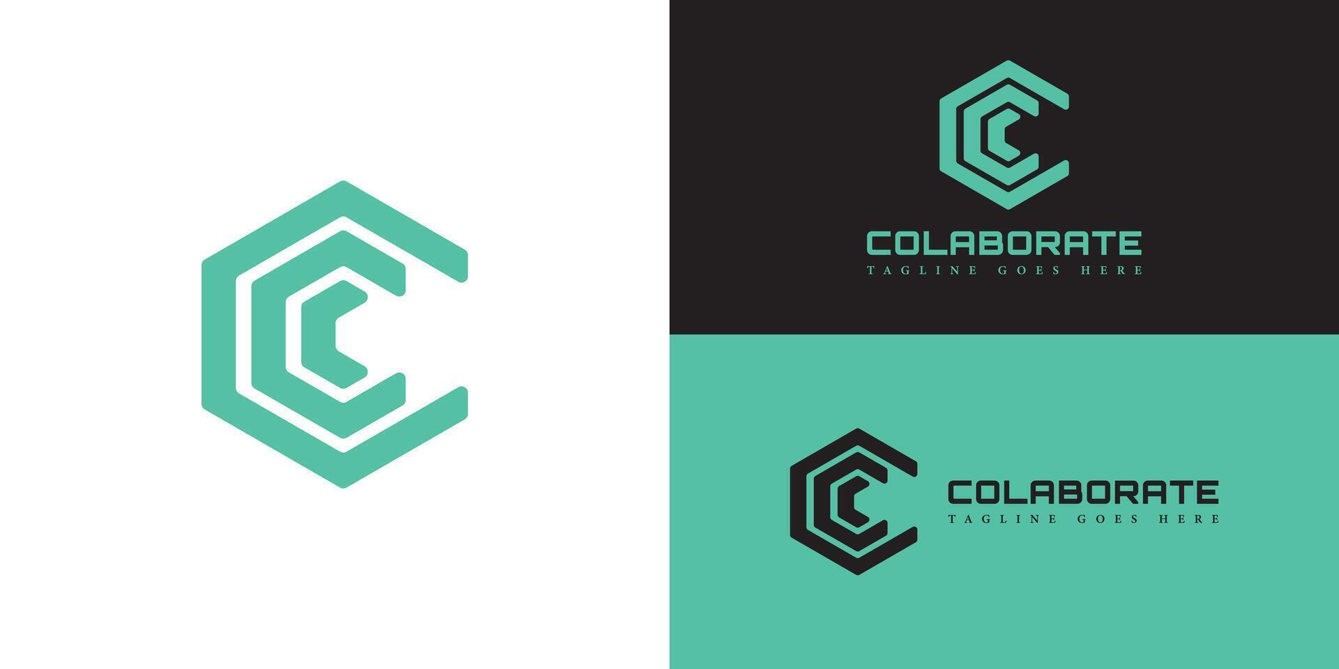 första brev cc och c logotyp design vektor mall i grön Färg isolerat i flera olika bakgrund färger applicerad för uppkopplad gemenskap av mänsklig Resurser yrkesverksamma logotyp design inspiration mall