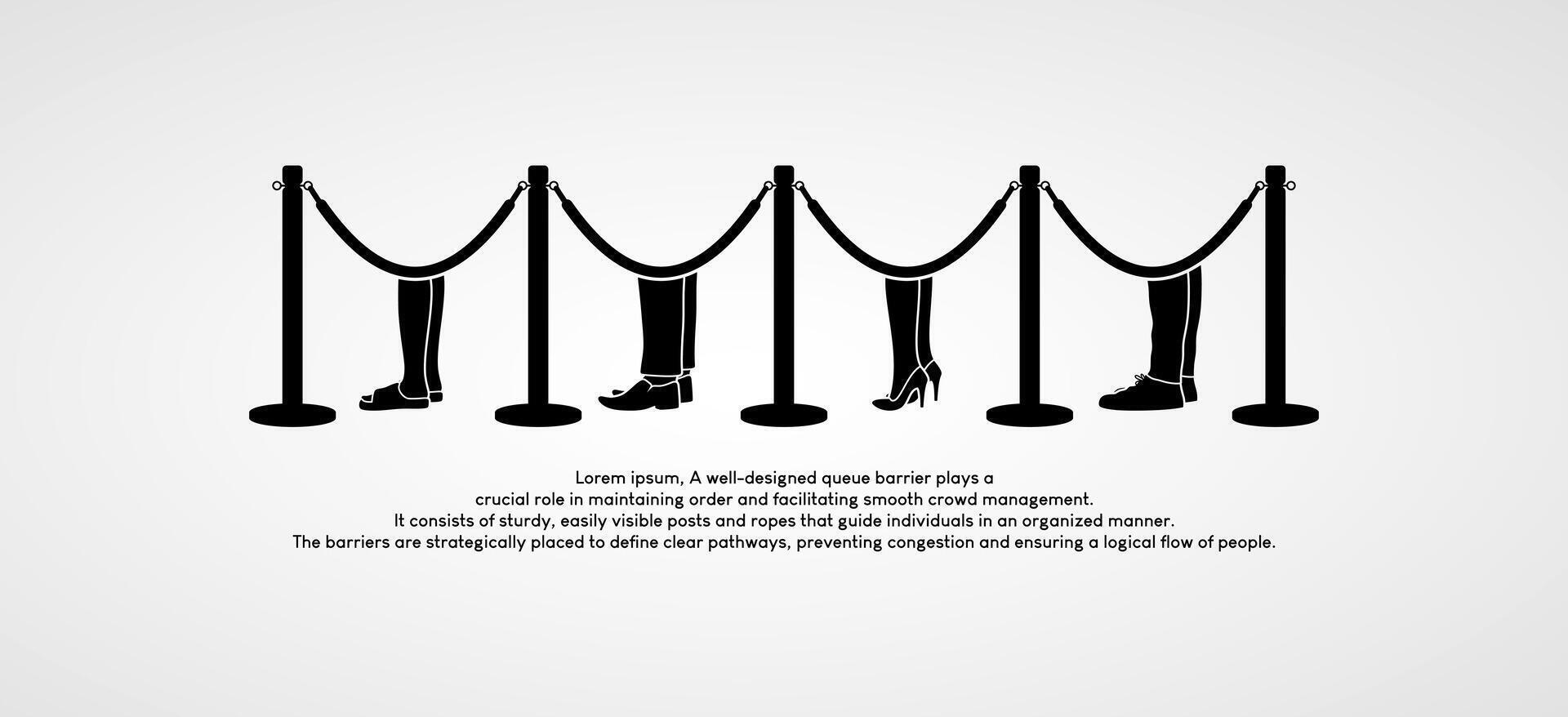 männlich und weiblich Füße Silhouette Symbol Vektor Design im ordentlich Warteschlange Seite Aussicht mit Teilen Band