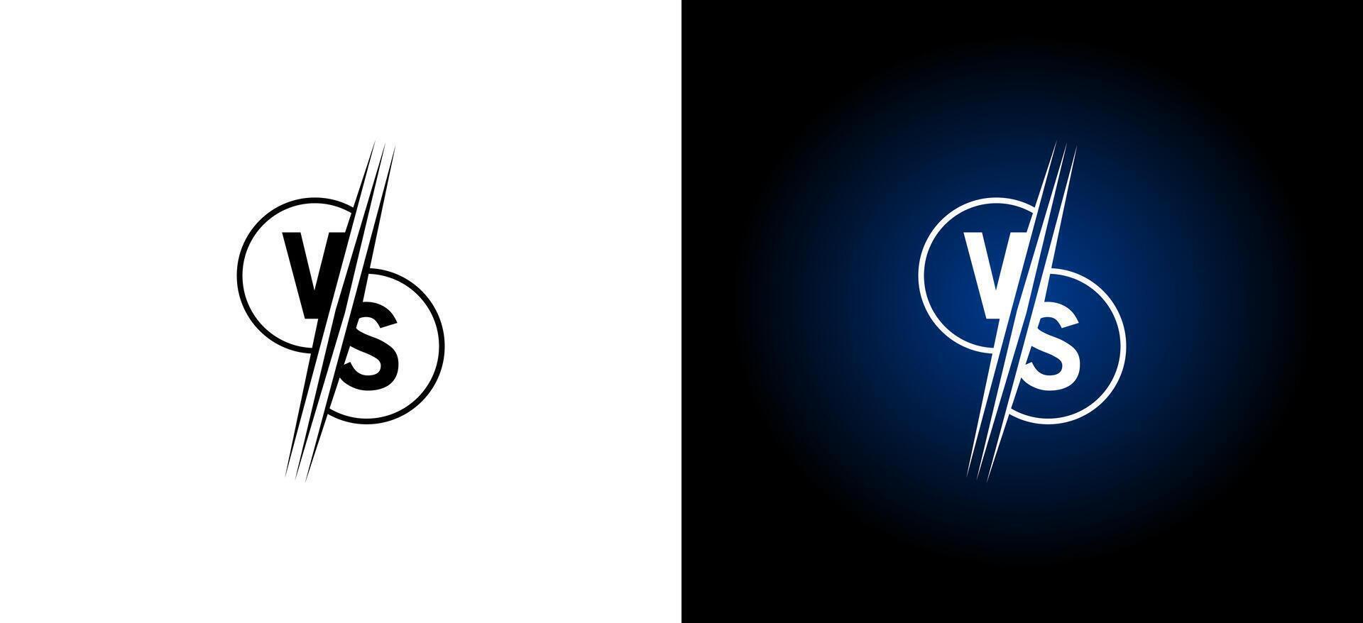 Brief Logo Design vs. Symbol Symbol gegen modern abstrakt vektor