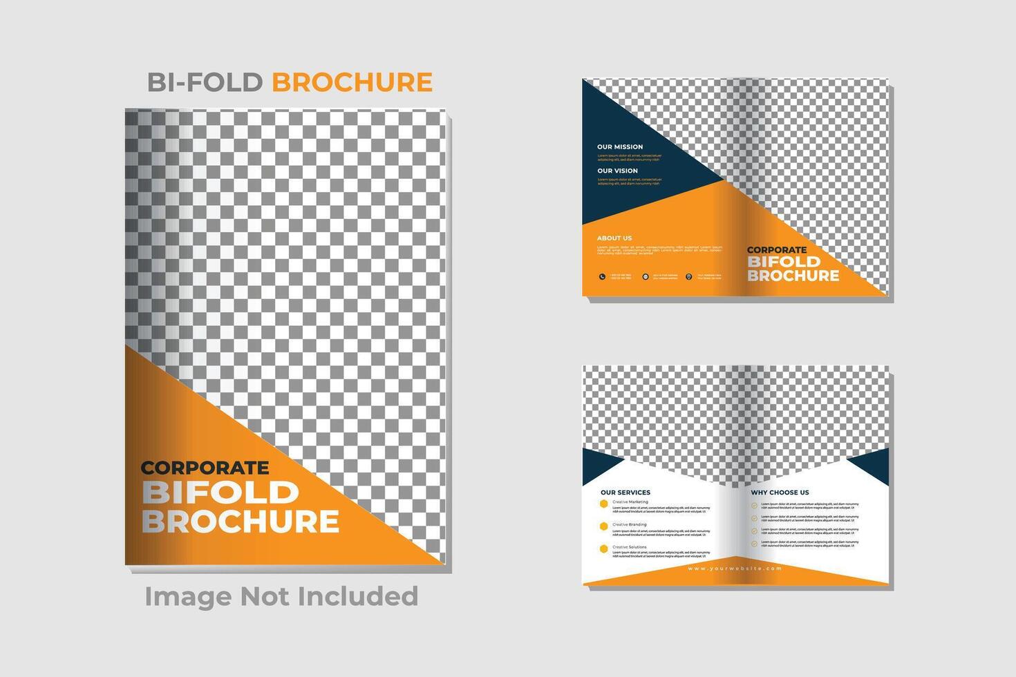 Bifold Broschüre Design Vorlage vektor