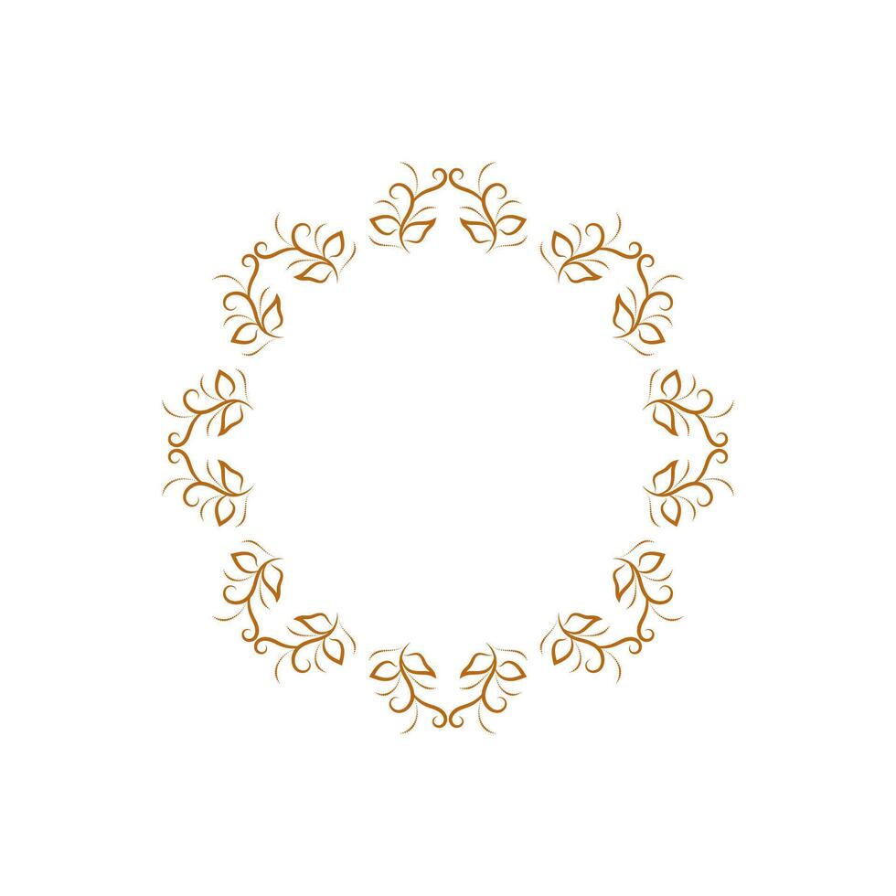 cirkel prydnad logotyp vektor