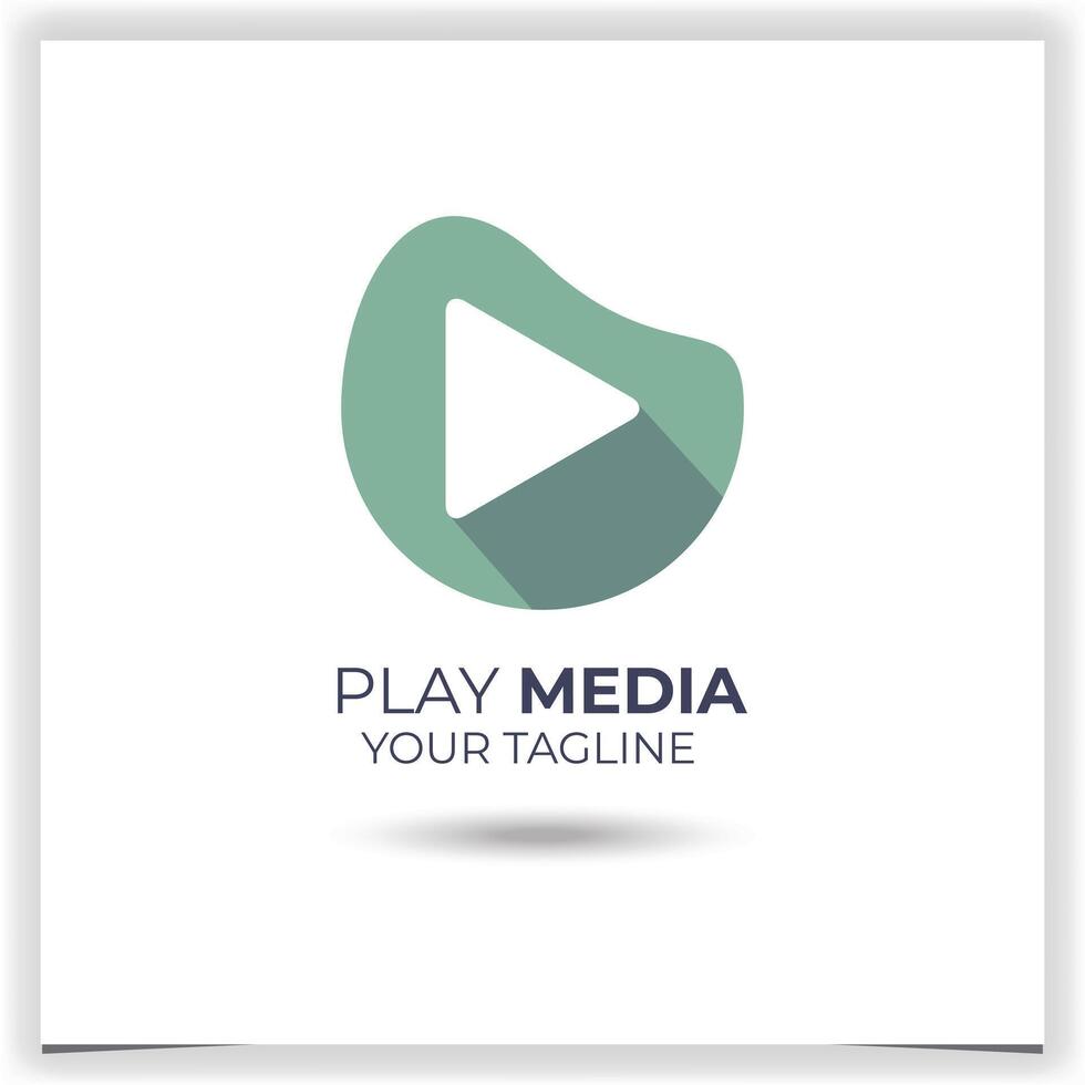 modern video spelare logotyp design mall vektor