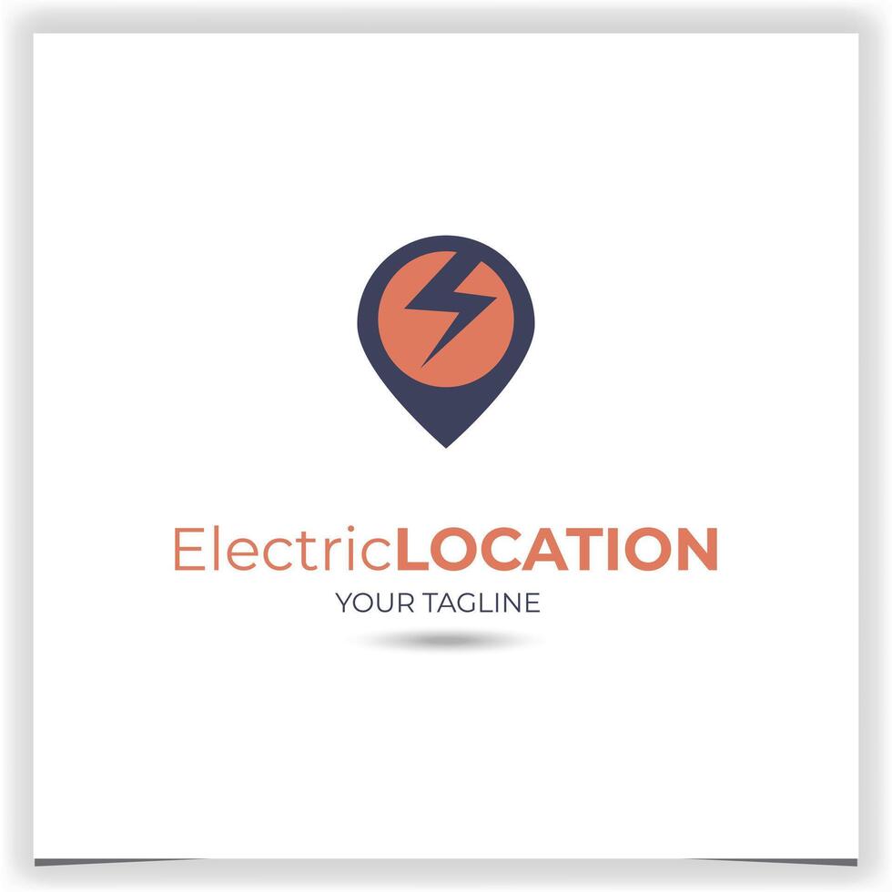 Vektor elektrisch Ort Unternehmen Logo Vorlage