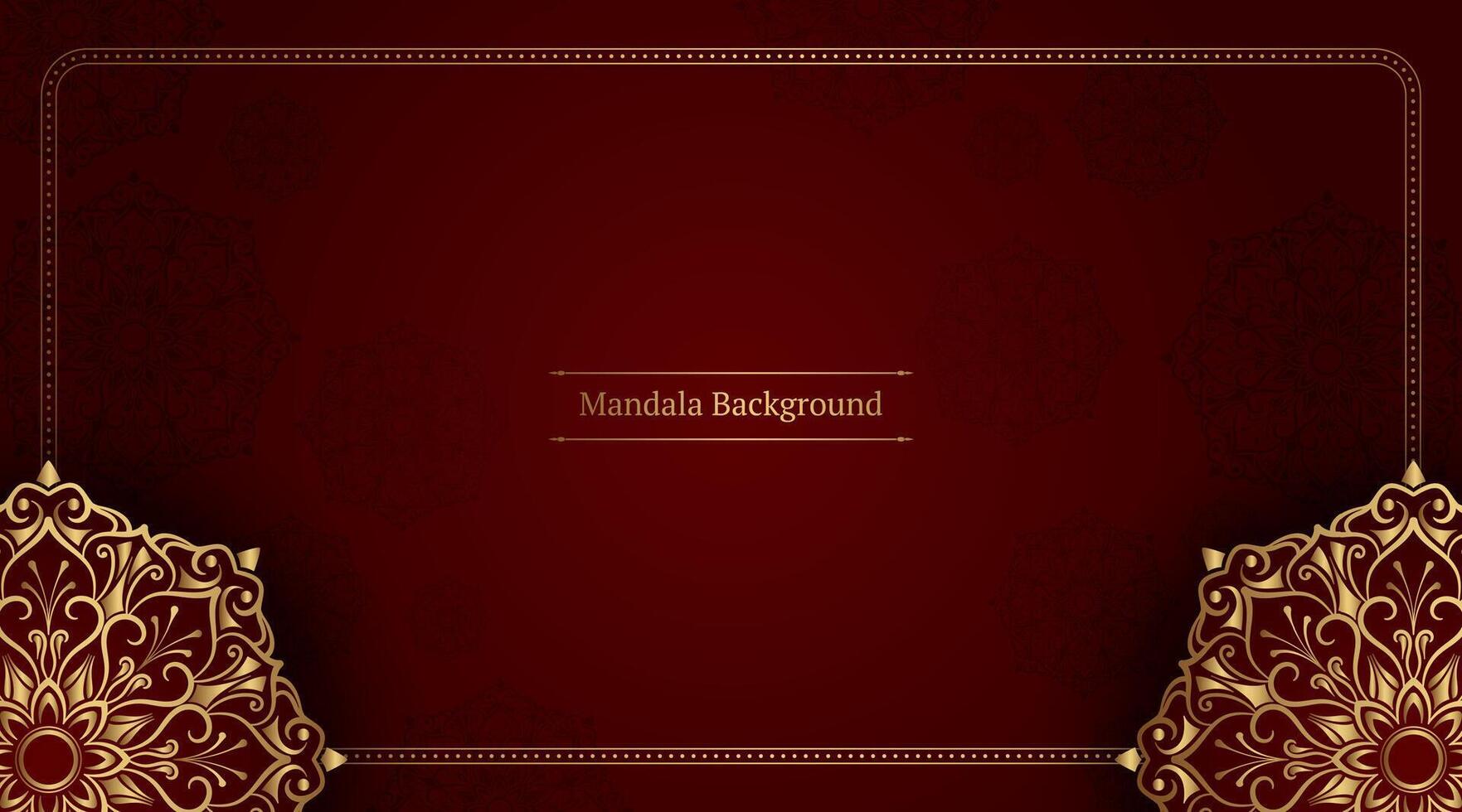 Luxus-Mandala-Hintergrund, Vektordesign vektor