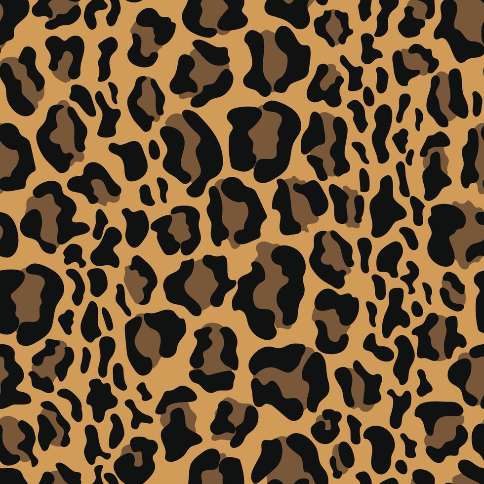 Leopard nahtlos Muster Design vektor