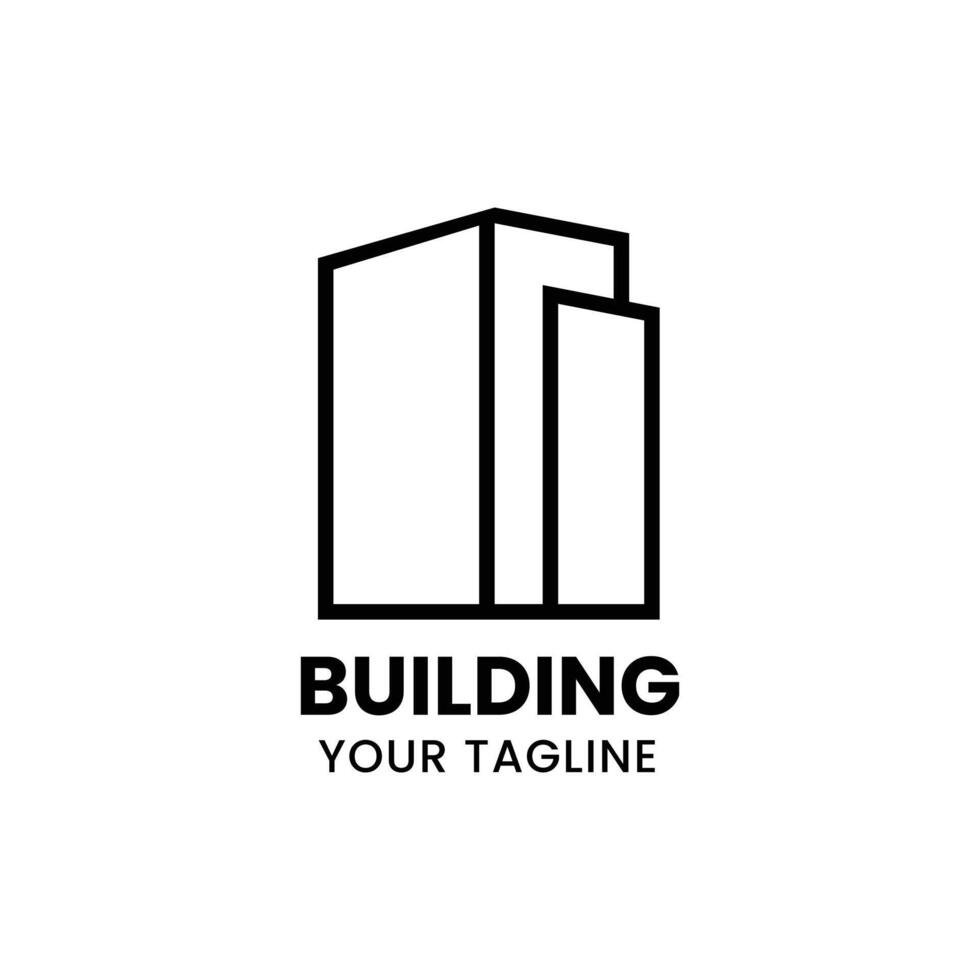 Gebäude die Architektur Logo Vorlage. vektor