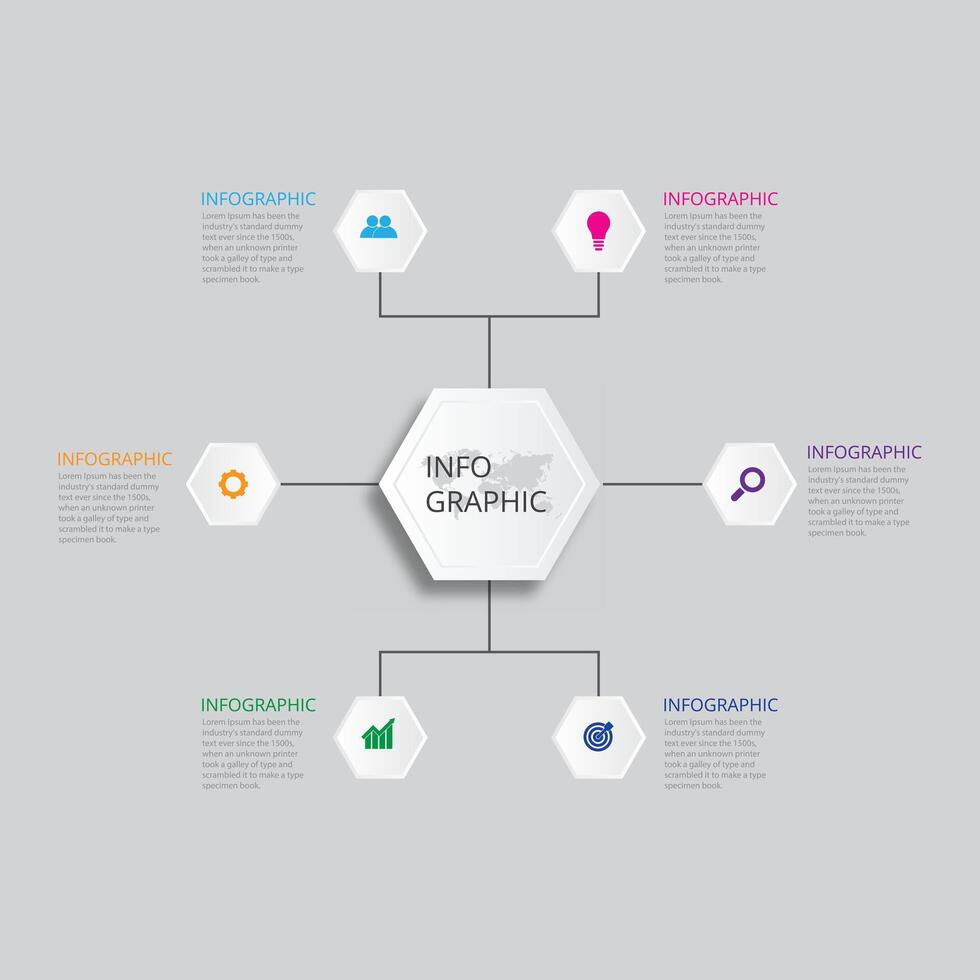 Infografik Vorlage Design 4 Schritt mit Symbol Vektor