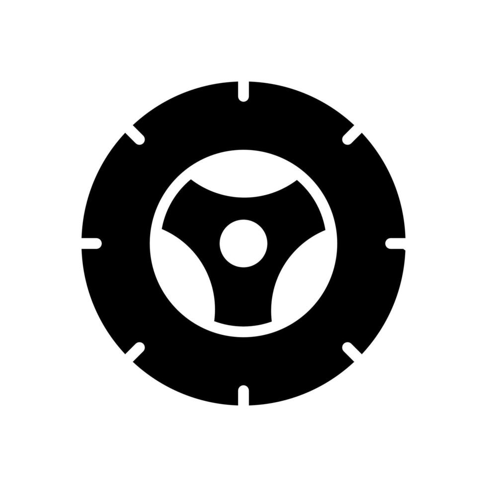 däck ikon symbol vektor mall