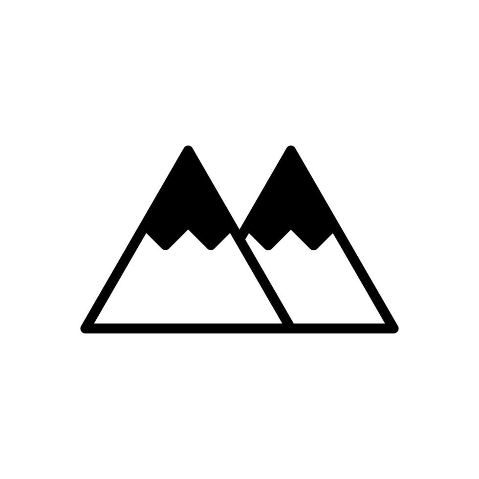 berg ikon symbol vektor mall