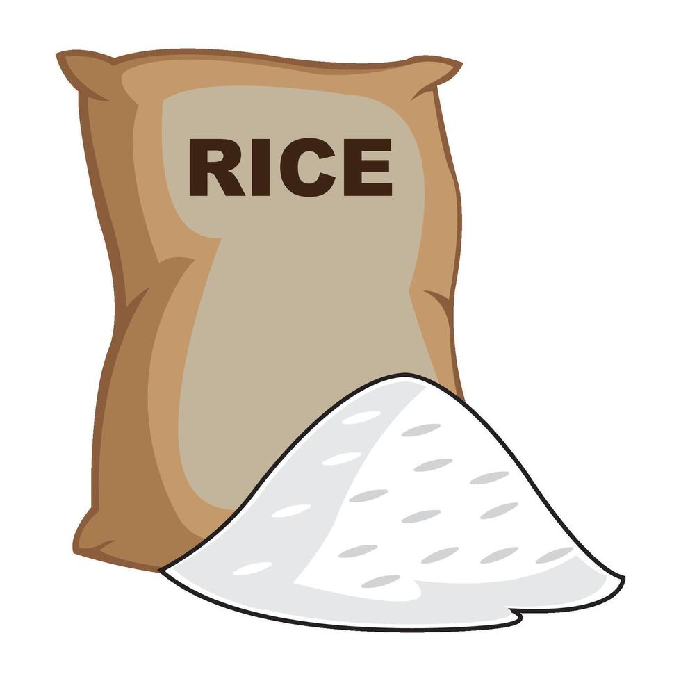 ris säck ikon vektor illustration design