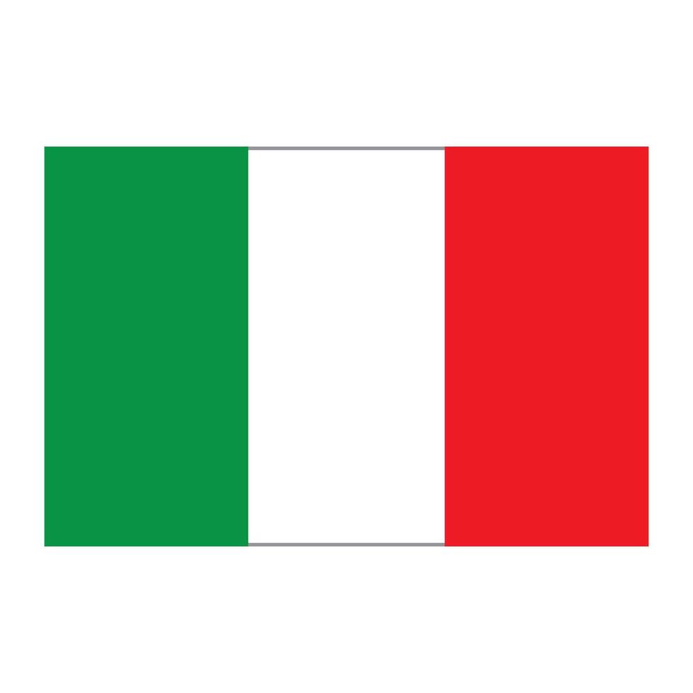 Italienisch Flagge Symbol Vektor Illustration Design