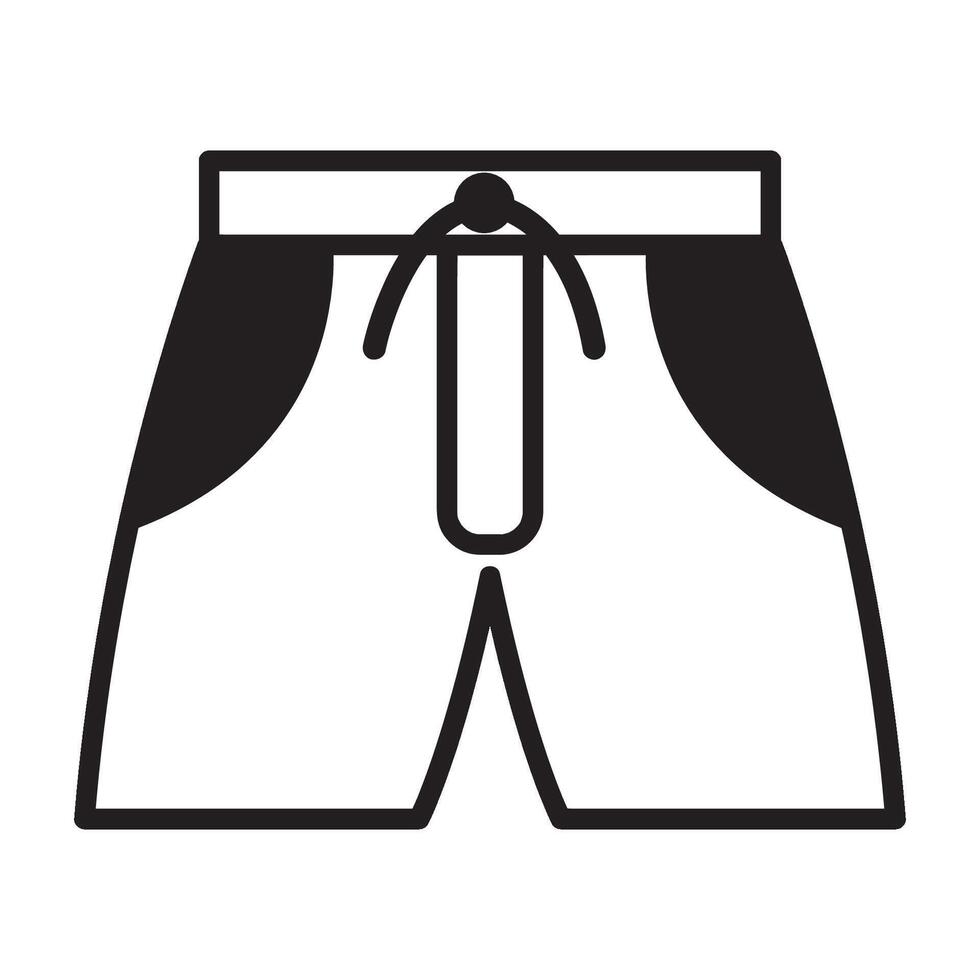 kurze Hose Symbol Logo Vektor Design Vorlage