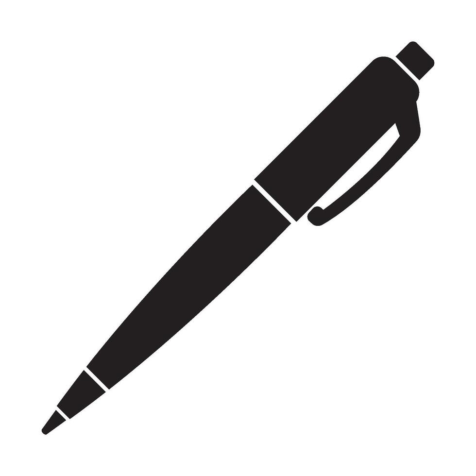Brunnen Stift Symbol Logo Vektor Design Vorlage