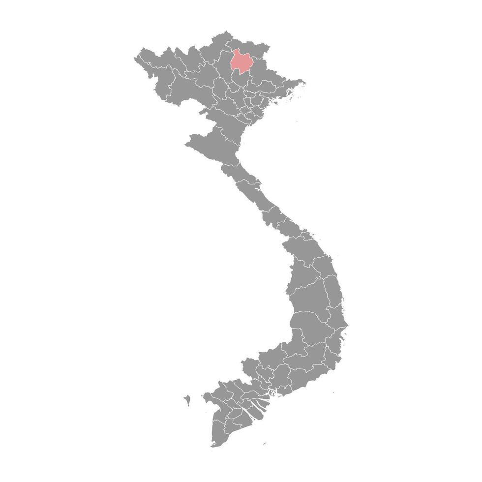 bac kan provins Karta, administrativ division av vietnam. vektor illustration.