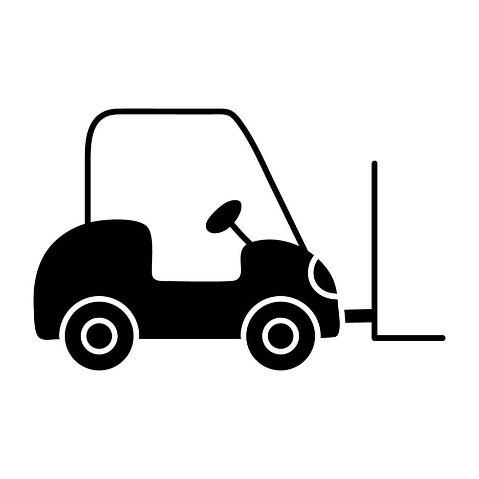 modern Design Symbol von Gabelstapler LKW vektor