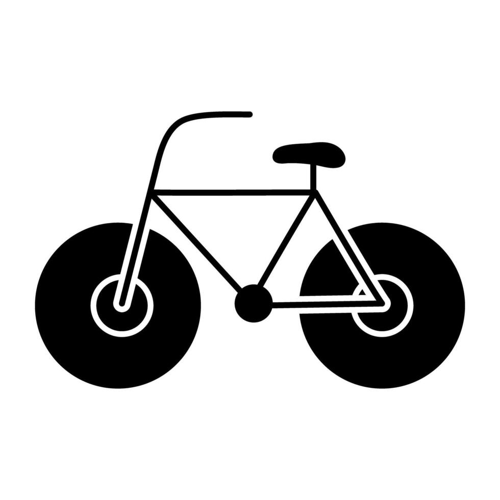 modern Design Symbol von Fahrrad vektor