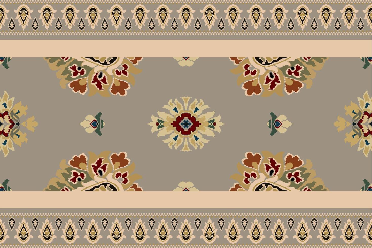 Ikat Stammes- indisch nahtlos Muster. ethnisch aztekisch Stoff Teppich Mandala Ornament einheimisch Boho Chevron textil.geometrisch afrikanisch amerikanisch orientalisch traditionell Vektor Illustrationen. Stickerei Stil.