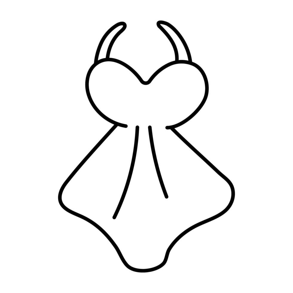 ein Symbol Design von Kleid vektor
