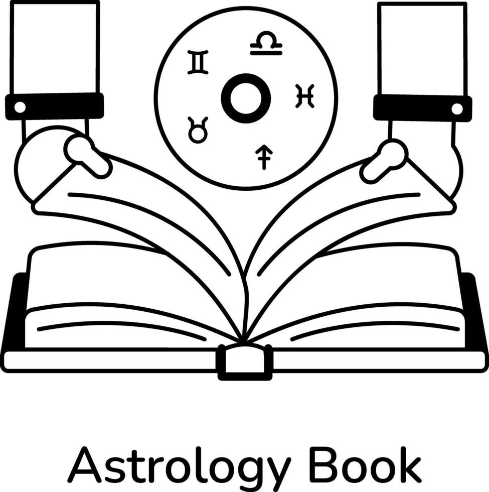 modisch Astrologie Buch vektor