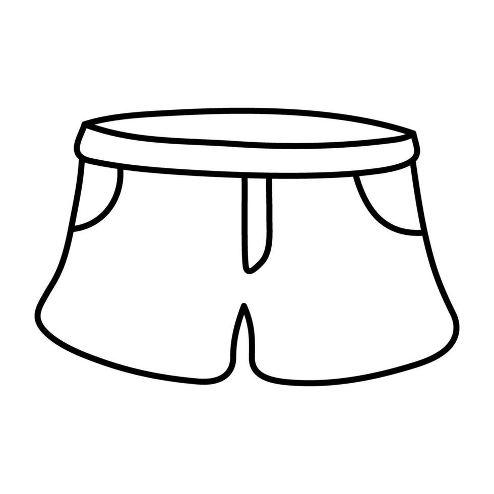 ein Symbol Design von kurze Hose vektor