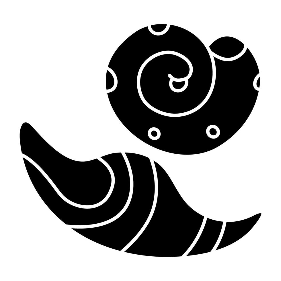 ein farbig Design Symbol von Muscheln vektor