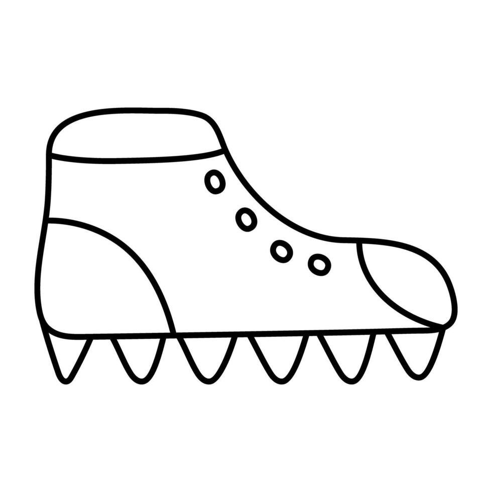 modern Design Symbol von Wandern Stiefel vektor