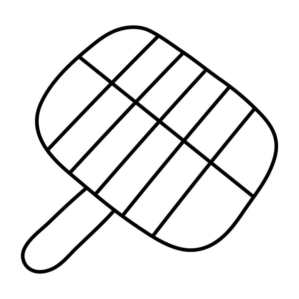 ett ikon design av fyrkant is grädde vektor