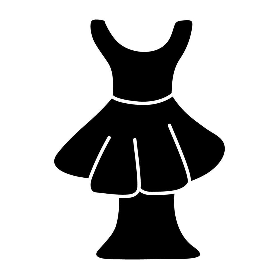 premie design ikon av klänning vektor