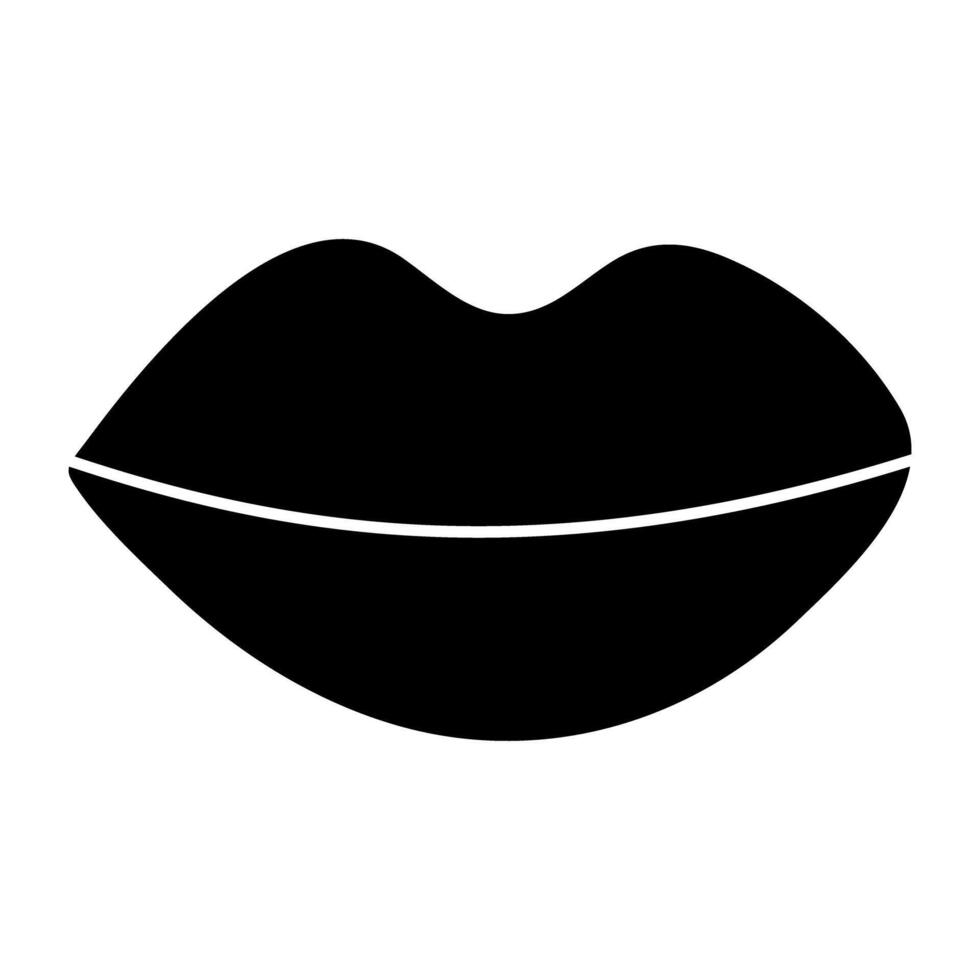 modern Design Symbol von Lippen vektor