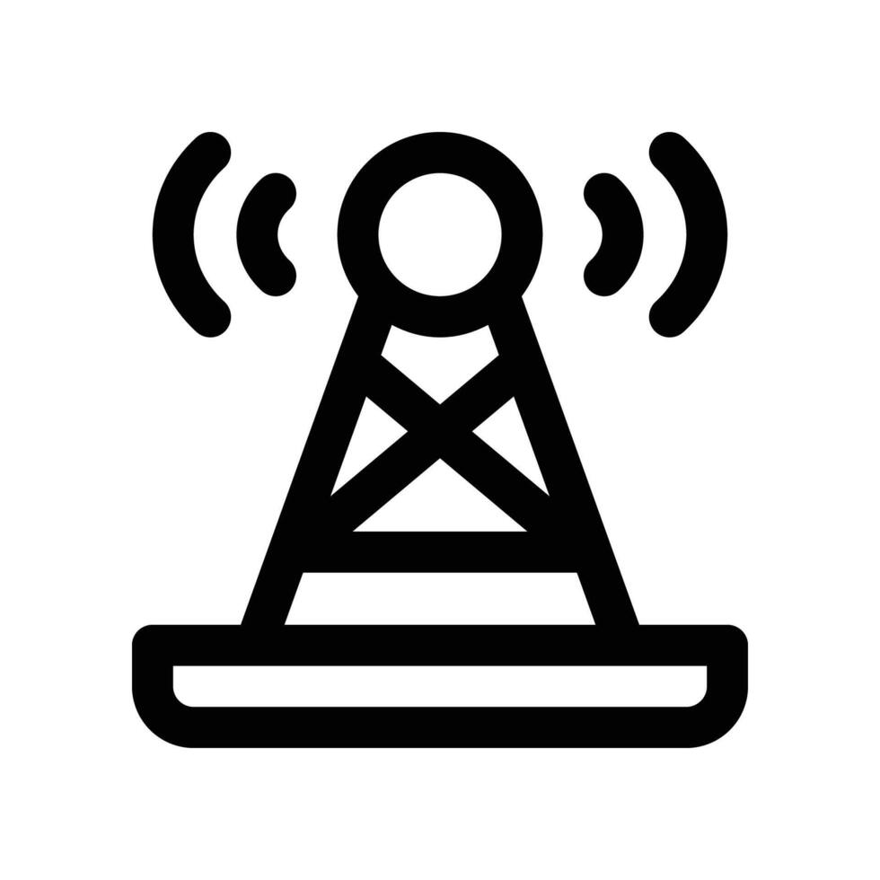 Antenne Symbol. Vektor Linie Symbol zum Ihre Webseite, Handy, Mobiltelefon, Präsentation, und Logo Design.