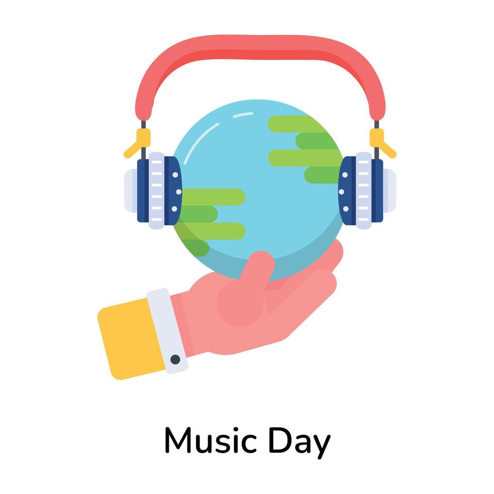 modisch Musik- Tag vektor