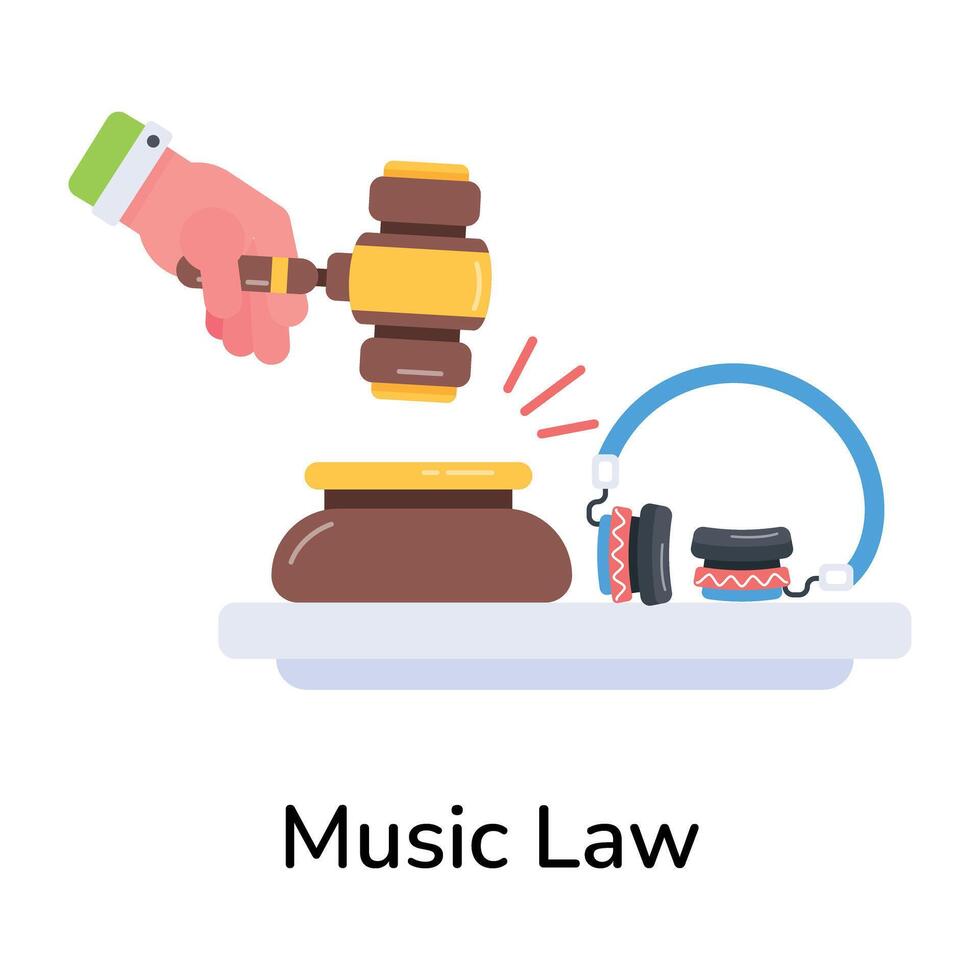 modisch Musik- Gesetz vektor