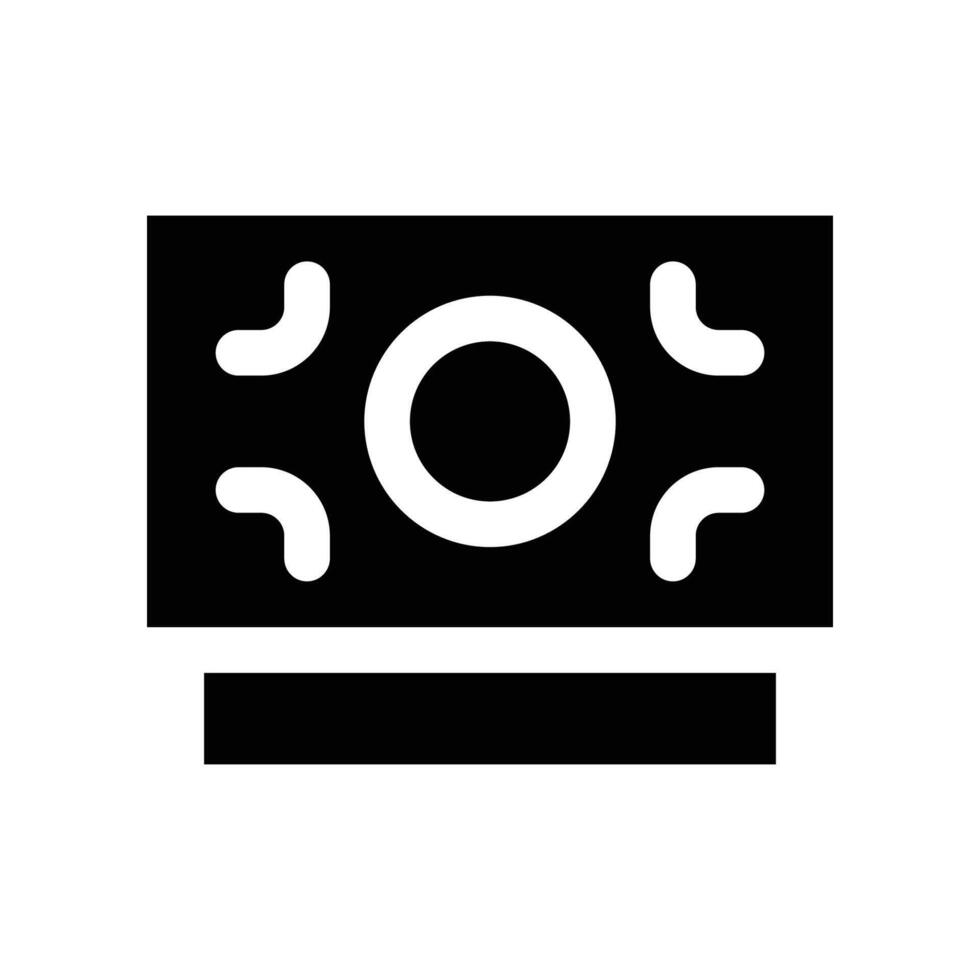 Geld Symbol. Vektor Glyphe Symbol zum Ihre Webseite, Handy, Mobiltelefon, Präsentation, und Logo Design.